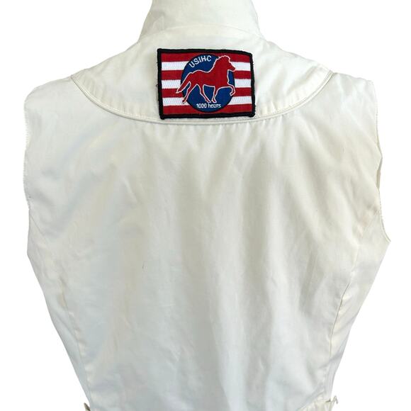 Mountain Horse Full Zip Riding Vest Women Medium Cream Equestrian Horses Outdoor - Picture 7 of 12